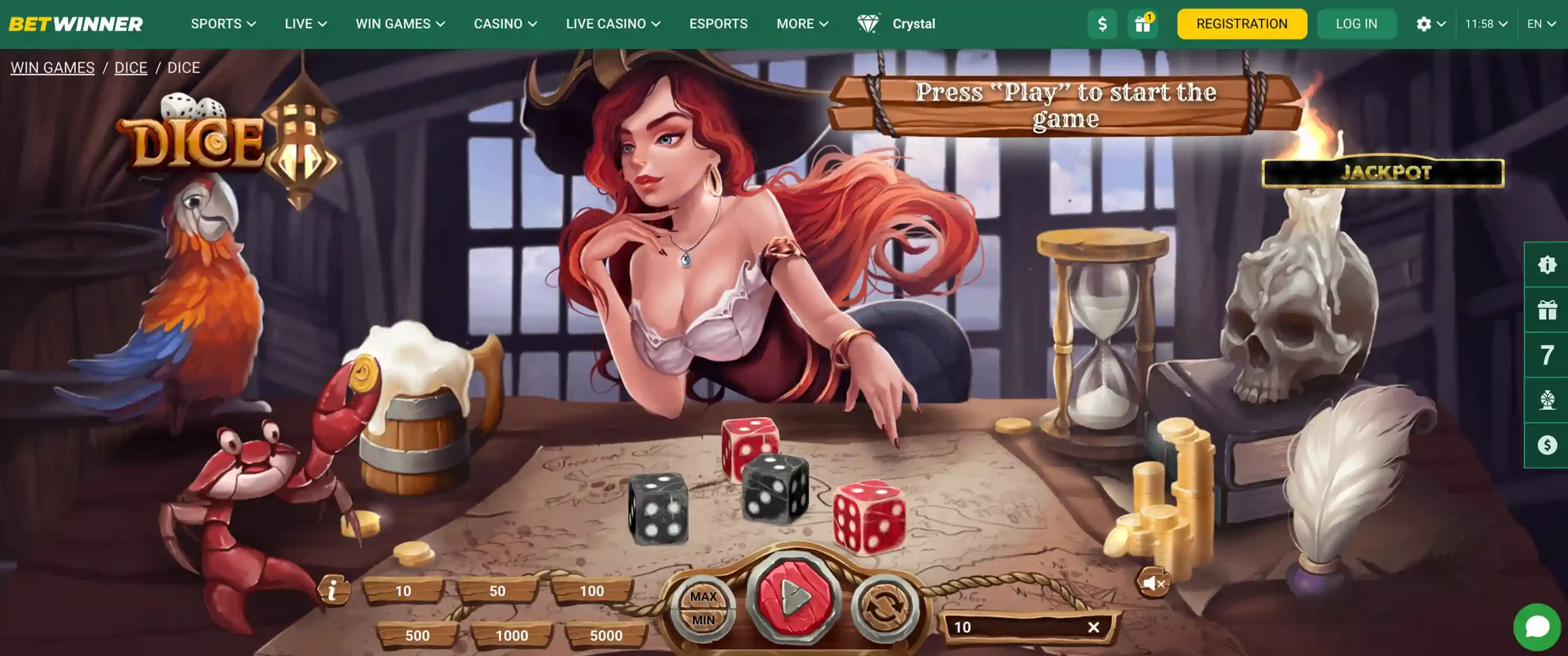 dice-bet winner
